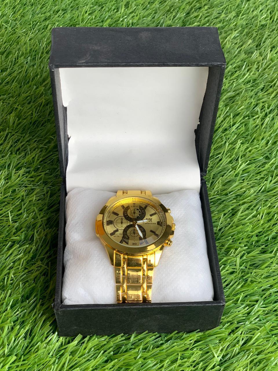 Luxury Silver Chronograph Watch