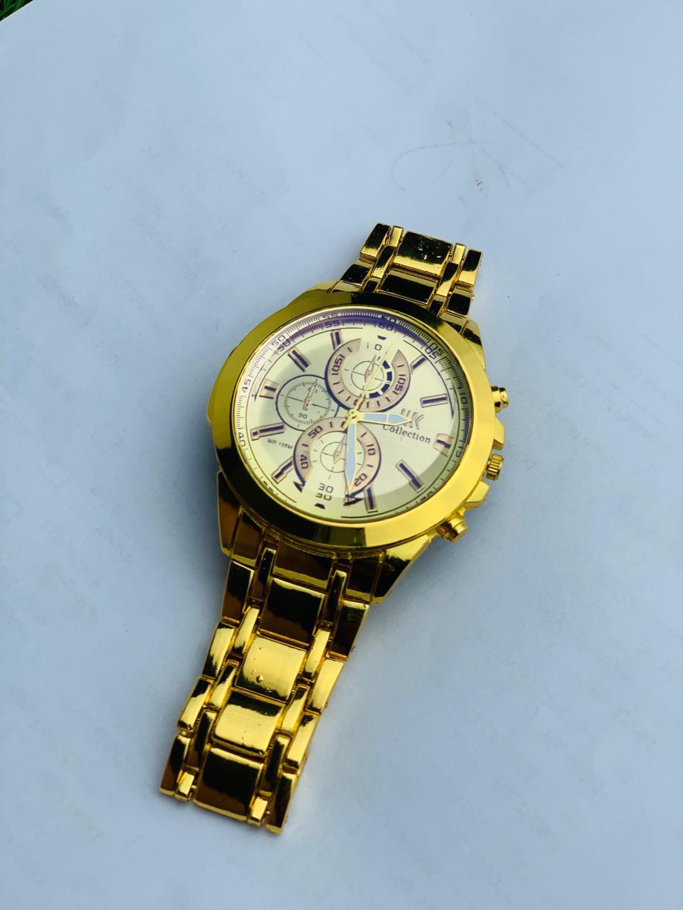 Luxury Silver Chronograph Watch